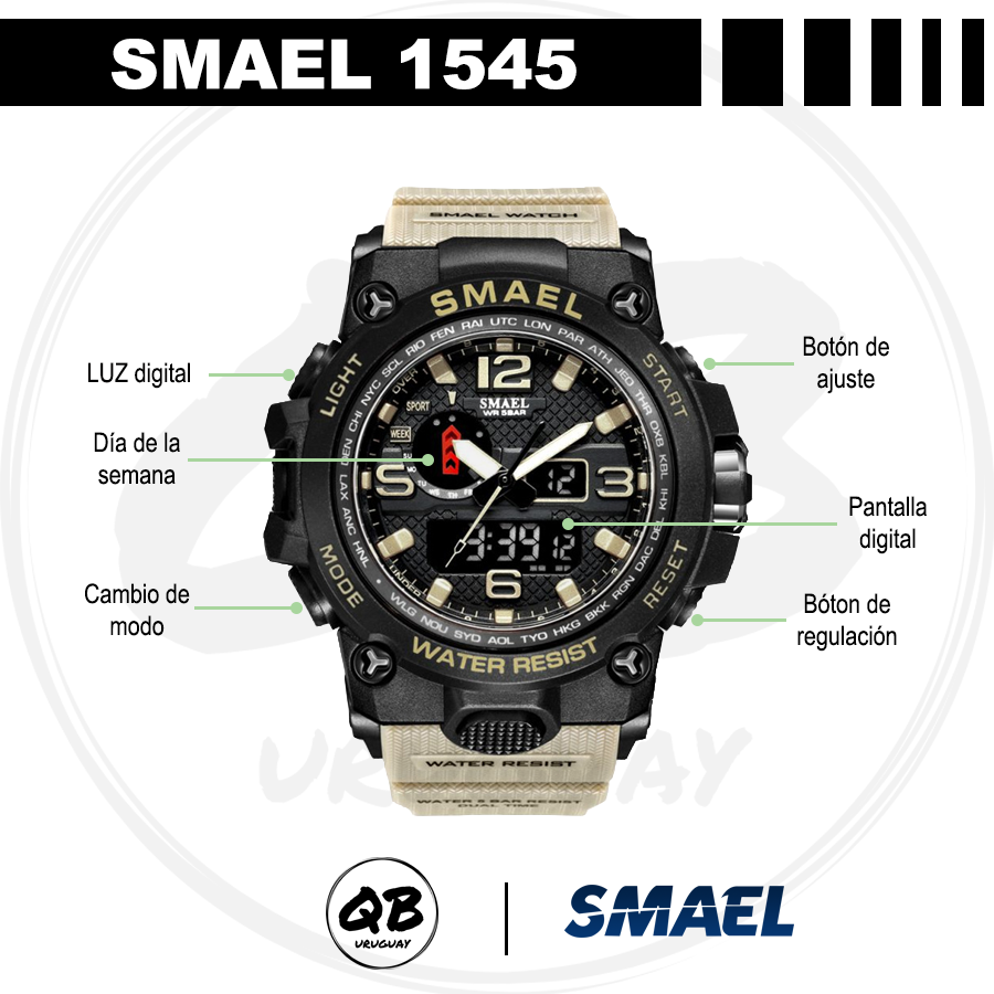 Reloj smael 1545 manual deals